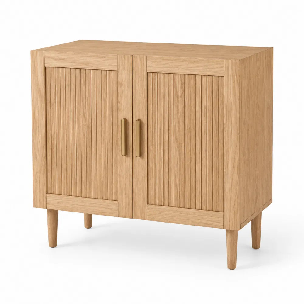 Credenza a Due Ante in Legno di Rovere
