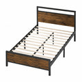 Letto singolo in metallo e legno 200x100 cm