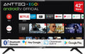 Smart TV LED 42'' Antteq AG42F3 con Assistente Vocale, Bluetooth, Triplo Tuner, App DAZN/Netflix/Prime Video, WiFi
