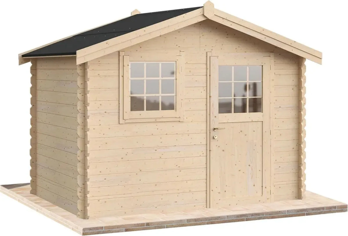 Casetta da Giardino in Legno 6 mq con Design Italiano, Rimessa Attrezzi Esterno
