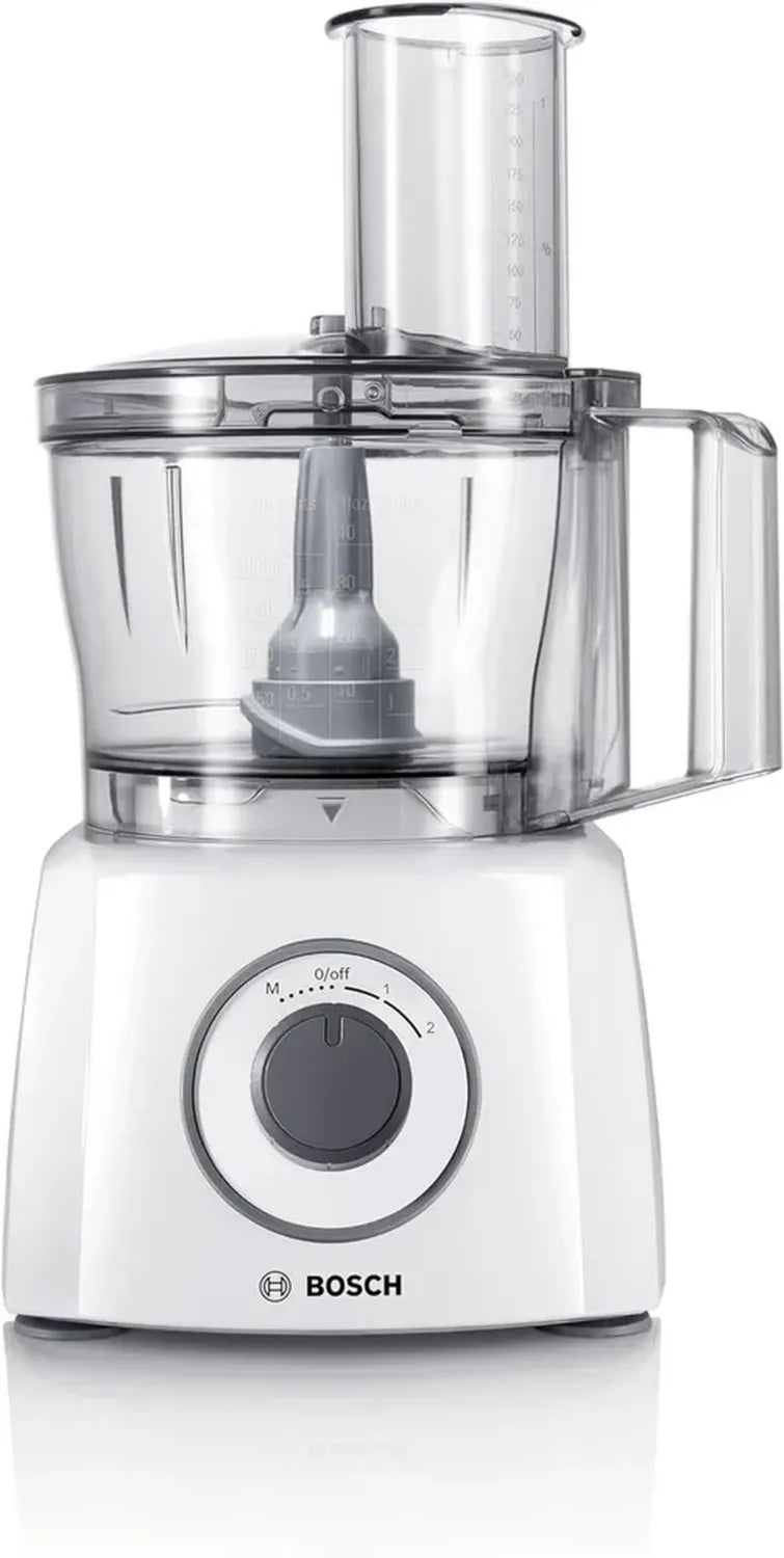 Robot da Cucina Bosch MultiTalent 3, 800W, 2,3 L, Funzioni Multiple, Accessori Inclusi, Bianco