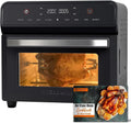 Forno ad Aria Calda HYSapientia 24L, Display Digitale, 8 Programmi, 1800W con Girarrosto in Acciaio Inossidabile