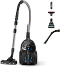 Philips PowerPro Expert 7000 - Aspirapolvere Ciclonico, LED TriActive+, Filtro Antiallergico, 900W, Nero