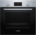Bosch Serie 2 Forno da Incasso 60cm, Pulizia EcoClean, Cottura 3D, Display LED, Sistema di Sicurezza Bambini, Nero