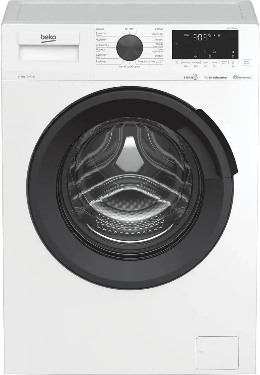 Beko Lavatrice Carica Frontale 7 kg Classe A+++ 1200 Giri Efficienza Energetica