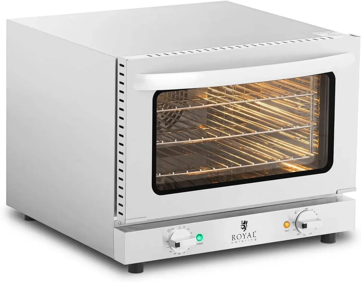 Forno Elettrico a Convezione Royal Catering RCCO-2.1 con 3 Griglie, 2150W, 70-250°C, 230V