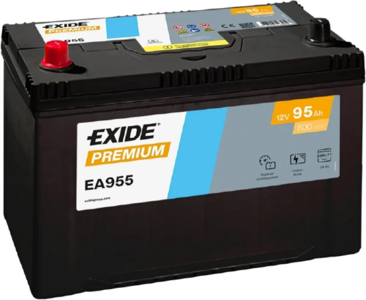 Batteria Auto Exide Premium 95Ah 800A Avviamento Polo Sinistro
