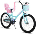 Bicicletta JOYSTAR Zinnia per Bambine 2-11 Anni, 14/16/20 Pollici con Rotelle, Cestino e Nastri