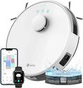 Lefant M1 Robot Aspirapolvere Slim con Mappatura Laser, 4000Pa, Batteria 4000mAh, 200 Minuti, Ideale per Peli Animali, Bianco