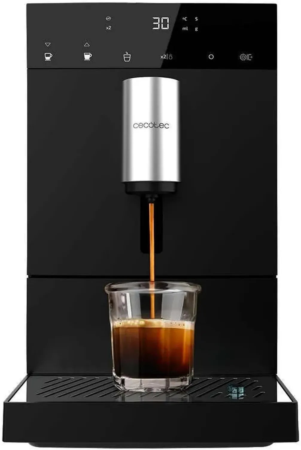 Macchina da Caffè Automatica Cecotec Compact 1450W, 19 Bar, Thermoblock, Serbatoio 150g