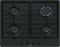 Bosch Serie 4 Piano Cottura Gas 60cm, 4 Fuochi, Manopole Ergonomiche, Nero