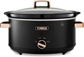 Cavaletto Slow Cooker 6,5L, Nero/Rosa, 3 Livelli Calore
