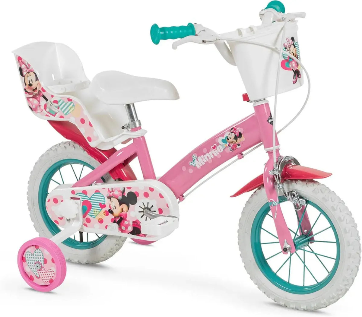Bicicletta Bambina 12'' Minnie Huffy Multicolore (3-5 Anni)