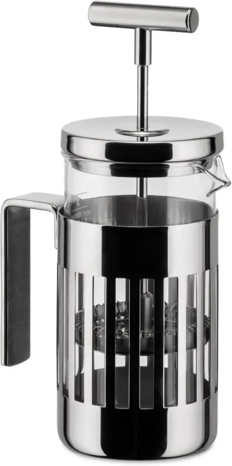 Alessi 9094 - Caffettiera a Filtro in Acciaio Inox 18/10 Lucido, Capacità 3 Tazze