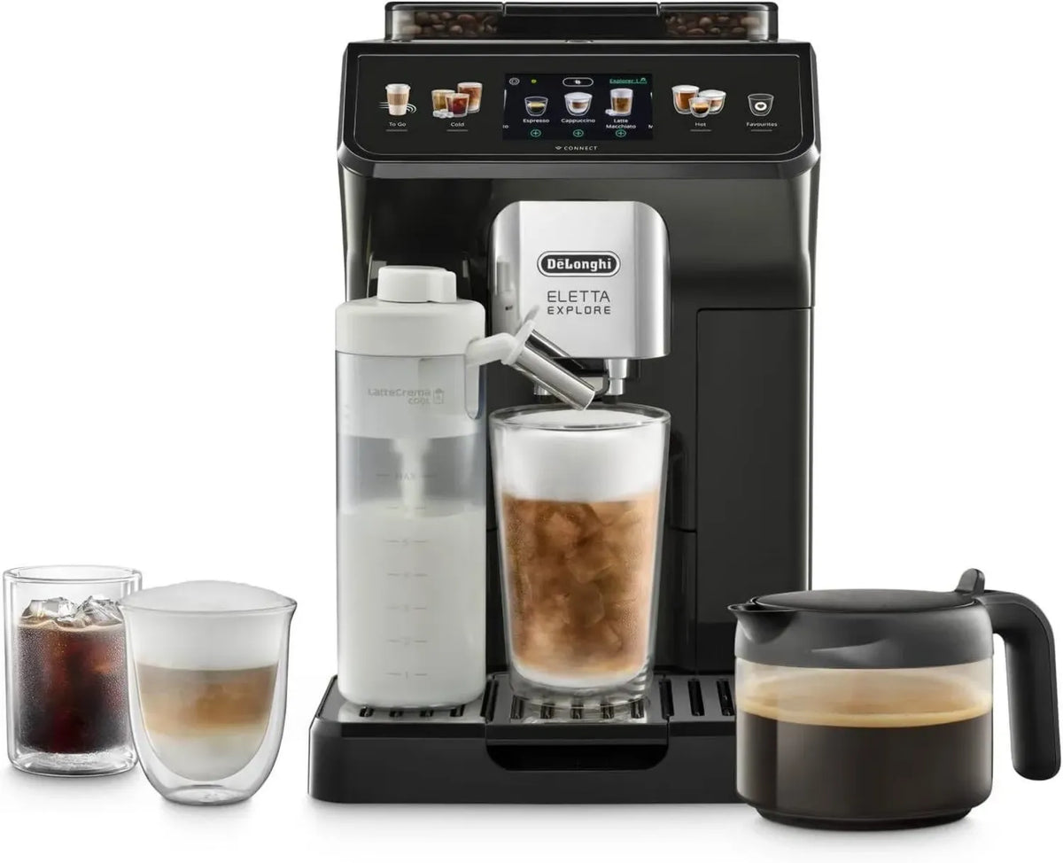 De'Longhi Eletta Explore - Macchina Caffè Automatica con 50 Bevande e LatteCrema