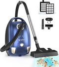 EYESUN Aspirapolvere 1400 W con Turbospazzola, Accessori Multipli per Moquette, Pavimenti Duri e Tappezzeria