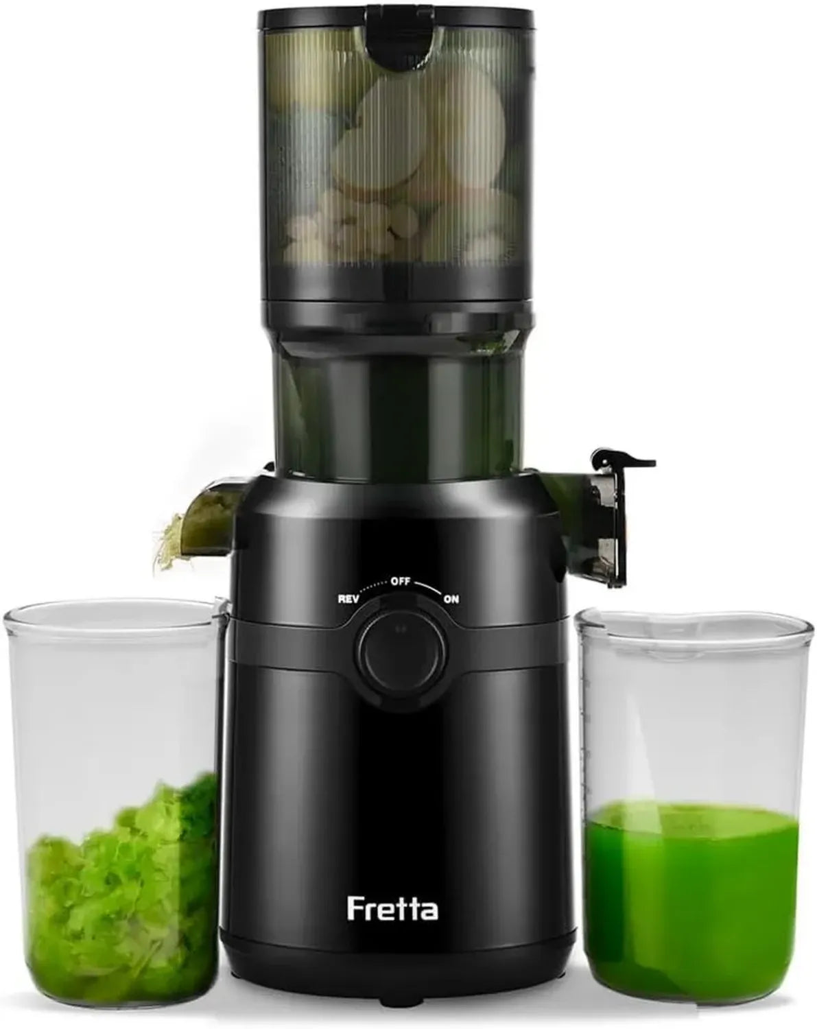 Estrattore di Succo a Freddo, Apertura 108MM, Capacità 1L, Facile da Pulire, Senza BPA