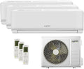 Climatizzatore Trial Split Green Electric Plus 9000+9000+18000 BTU, Wi-Fi R32, A++/A+ Efficienza Energetica, 3 Unità Interne e 1 Esterna, Telecomando Incluso, Consumo Ridotto