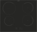 Piano Cottura Induzione Candy Idea 4 Zone, Vetroceramica con Booster e Sicurezza, Nero 59x52 cm