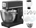 Impastatrice Planetaria Electrolux Assistent 800, 1200W, 2 Ciotole 6L e 4L, LED, inclusi Frusta e Mixer, Coperchio Lievitazione, Black Pearl