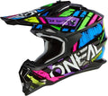 Casco Motocross O'NEAL 2SRS GLITCH V.23 | Calotta ABS ECE 22.06 | Ventilazione Ottimale | Taglia S