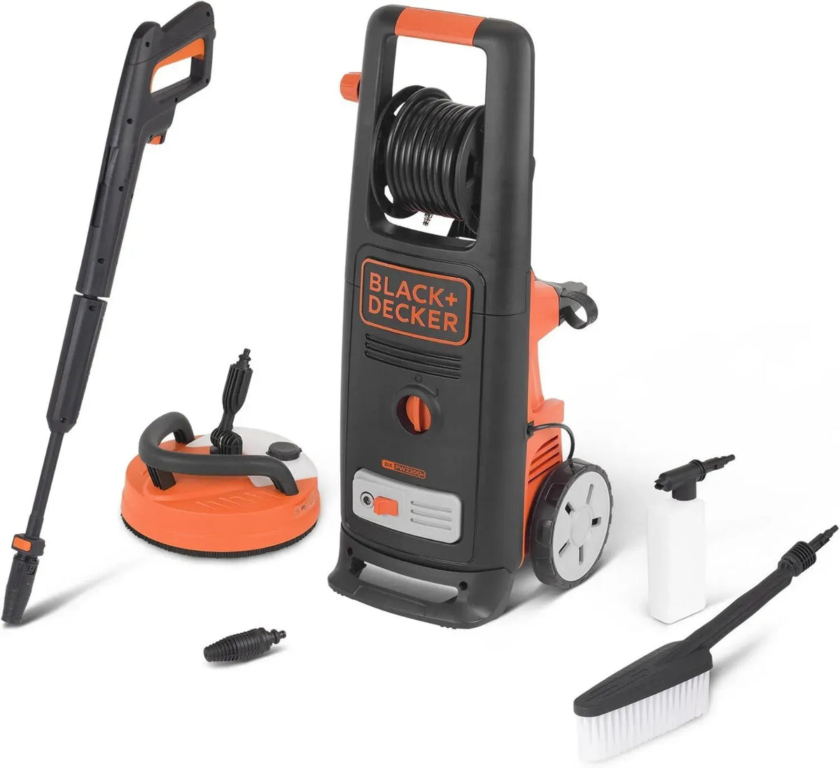Idropulitrice ad Alta Pressione BLACK+DECKER 2200W con Accessori per Patio