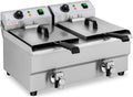 Friggitrice Professionale in Acciaio Inox con Capacità Doppia