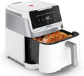 Moulinex Easy Fry XXL 7L, Friggitrice ad Aria Silenziosa per 8 Persone, 10 Programmi, Sistema Genius, Griglia Regolabile, Bianco