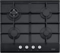 Franke Piano Cottura a Gas 4 Fuochi, Vetro Nero, 60 cm