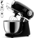 Cowsar Robot da Cucina 3 in 1, 12 Velocità, Testa Inclinabile, Ciotola Inclusa, Gancio Impasto e Frusta, Colore Nero