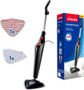 Vileda Scopa a Vapore PowerPad con Rivestimenti Microfibra, Igienizza Pavimenti e Tappeti, Eco-pack