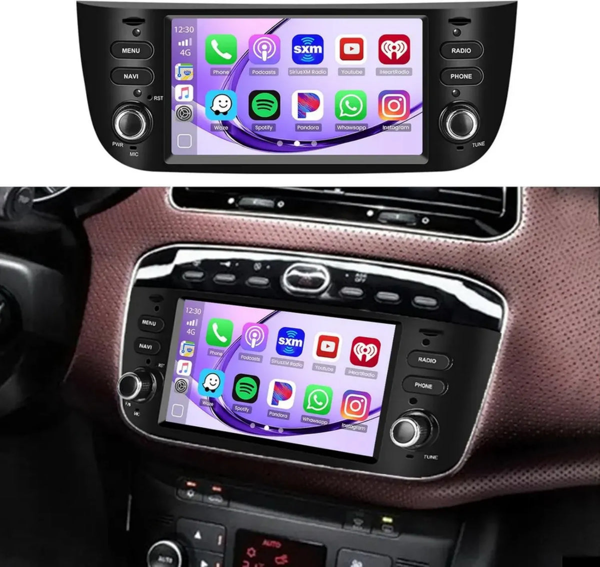 Autoradio Android 15 2+64GB per FIAT Punto Linea con Schermo 6.2'', Carplay, Android Auto, Bluetooth e GPS