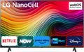 LG NanoCell 50'' 81 Serie 2024, Smart TV 4K con Processore α5 Gen7, 20W, 3 HDMI, Modalità Filmmaker, Ottimizzatore Giochi, Alexa, Wi-Fi, webOS 24, Telecomando Puntatore, Blu Cenere [Classe Energetica G]