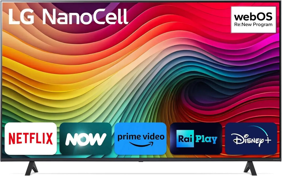 LG NanoCell 50'' 81 Serie 2024, Smart TV 4K con Processore α5 Gen7, 20W, 3 HDMI, Modalità Filmmaker, Ottimizzatore Giochi, Alexa, Wi-Fi, webOS 24, Telecomando Puntatore, Blu Cenere [Classe Energetica G]