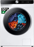 Lavatrice Samsung AI 10 Kg, Ecobubble Frontale, Bianco/Nero