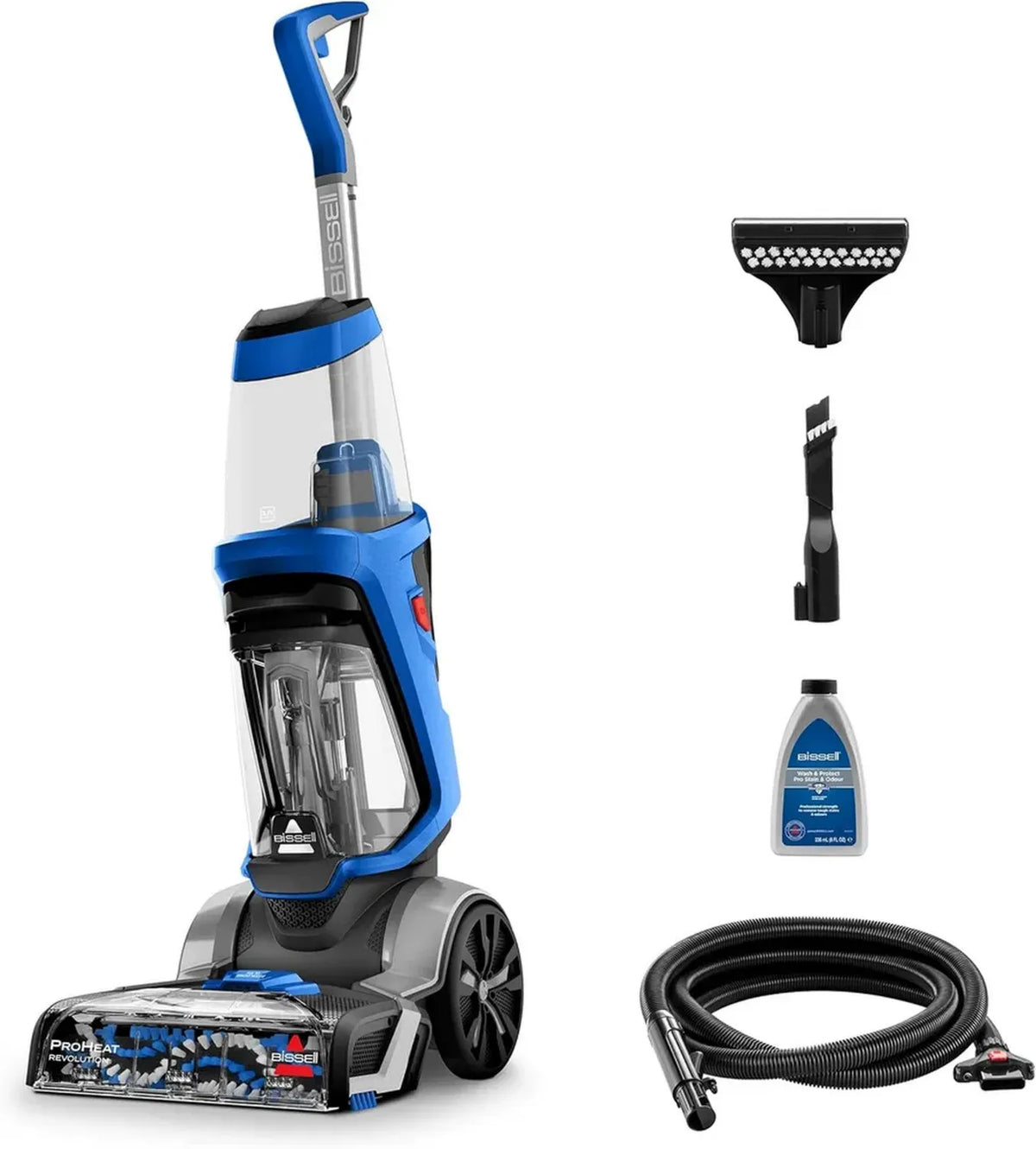 BISSELL ProHeat Revolution Aspirapolvere Verticale, Tre Modalità di Pulizia per Moquette e Tappezzeria