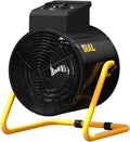 Riscaldatore Elettrico Industriale SIAL 9000W - Ideale per Cantieri, Officine e Garage (Nero)