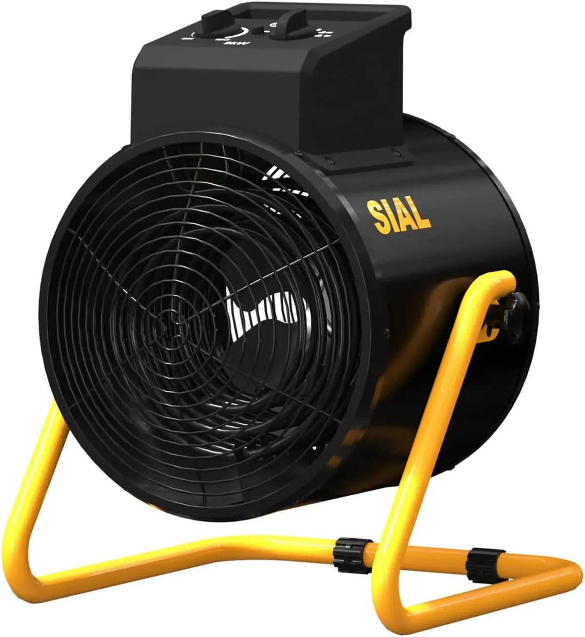 Riscaldatore Elettrico Industriale SIAL 9000W - Ideale per Cantieri, Officine e Garage (Nero)