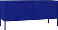 Supporto TV Mobile in Acciaio Blu Marino 105x35x50 cm