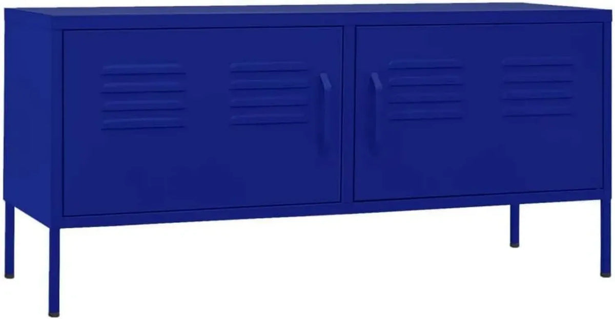 Supporto TV Mobile in Acciaio Blu Marino 105x35x50 cm