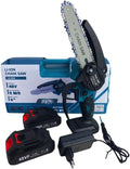 Motosega a Batteria 6'' 400W con 2 Batterie 48V, Kit Potatura Portatile con Valigetta e Pompetta Olio