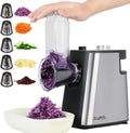 Spiralizzatore Elettrico Professionale 250W per Verdure e Formaggio con 5 Lame in Acciaio Inox, 220V Spina UE