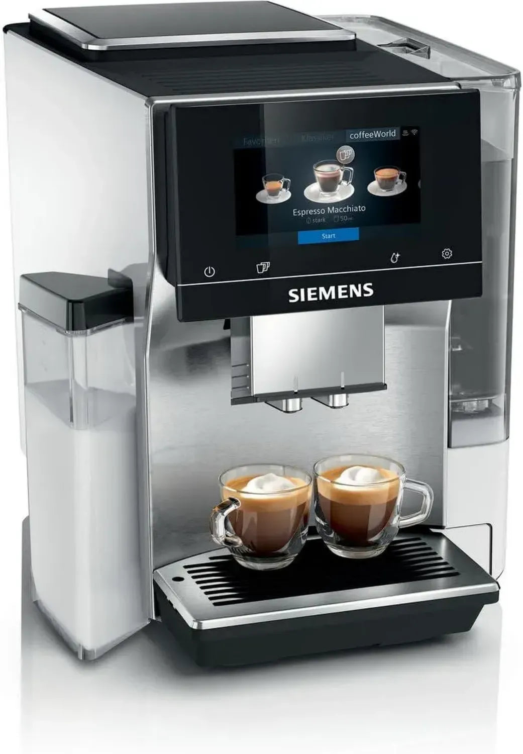 Macchina da caffè espresso SIEMENS EQ.700 - 20 ricette personalizzate, 6 livelli di macinatura, 3 impostazioni di temperatura, Touch screen