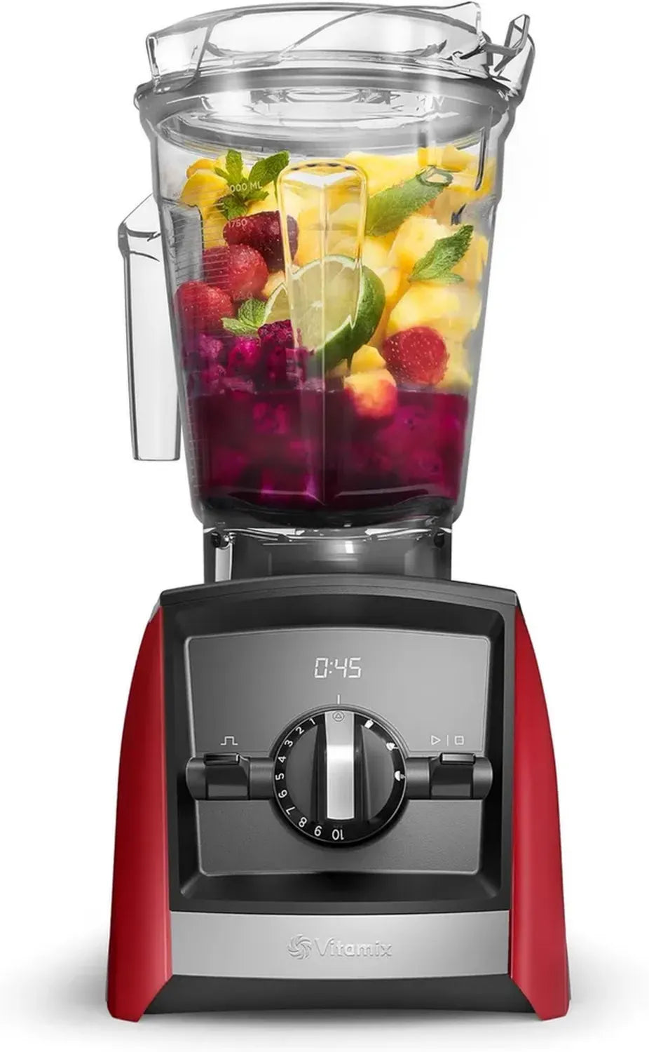 Frullatore Intelligente Vitamix A2500 Ascent Series, 64 once, Contenitore Compatto, Rosso (Ricondizionato)
