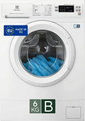 Electrolux Lavatrice Slim 6kg, SensiCare, Partenza Ritardata, Rapido, LED, 1200 Giri, Bianco