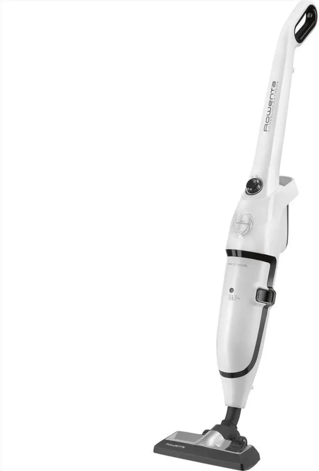 Rowenta Scopa Elettrica con Sacco da 750W, Capienza 2.2L, Rumorosità 77dB, Modello RH8037, Bianco