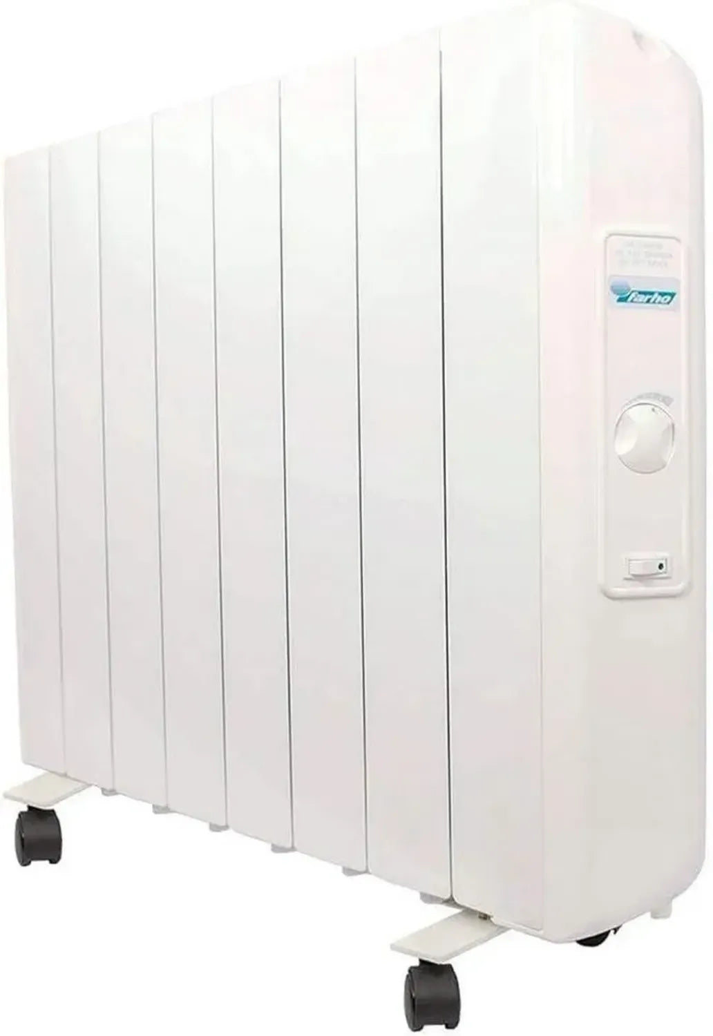 Termosifone Elettrico Farho Eco R ULTRA 1330W con Cronotermostato e Ruote, Adatto per 18 m², Garanzia 10 Anni