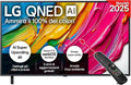 Smart TV LG 50'' QNED80 4K, Processore AI Gen8, Colore Dinamico, Design Slim, webOS, Telecomando AI, Gaming VRR