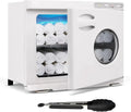 Scaldasalviette Elettrico 23L con Sterilizzatore e Clip, Riscaldamento Rapido a 70°C per Spa, Bianco