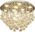 Lampadario Moderno in Cristallo LED per Soggiorno e Camera da Letto